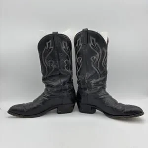 Vintage 80s J. Chisholm Ostrich Leather Cowboy Boots Men 10 D Western Distressed J. Chisholm | Shoes | Vintage 8s J Chisholm Ostrich Leather  main image 4